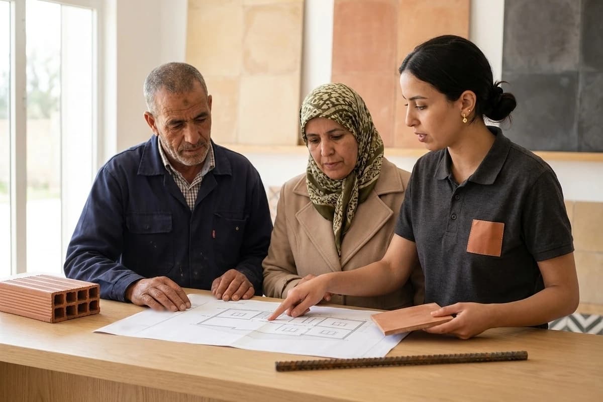 Saïd et Fatiha Mebarki préparent leur prochain étage avec Amel (personnages fictifs).