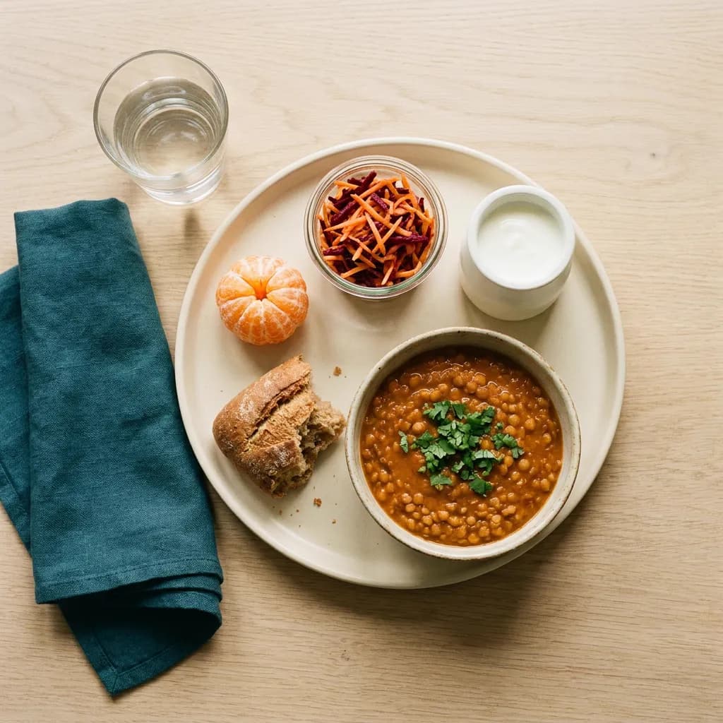 Un plateau-repas de la cantine