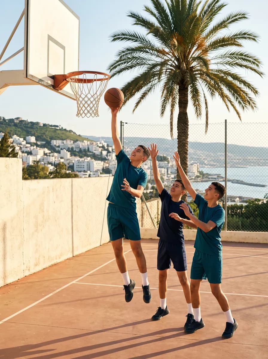 15 h : basket sur le terrain de l’école