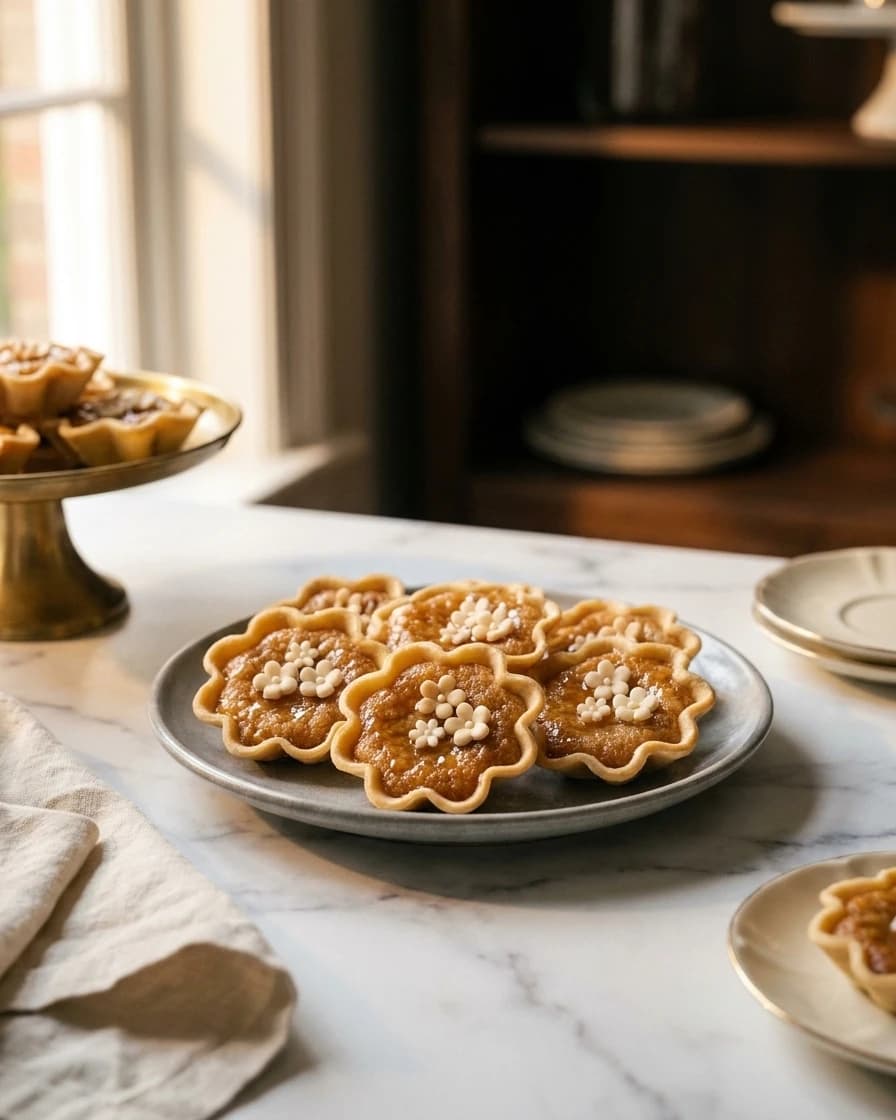 Dziriettes à la fleur d’oranger, sur le comptoir de marbre de la Pâtisserie, dans la lumière du matin.
