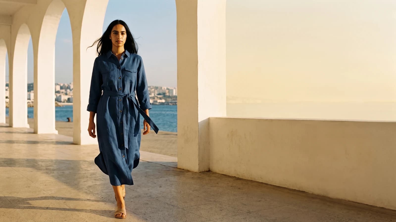 Film de la campagne Bab el Bahr, sur les arcades du front de mer d’Alger
