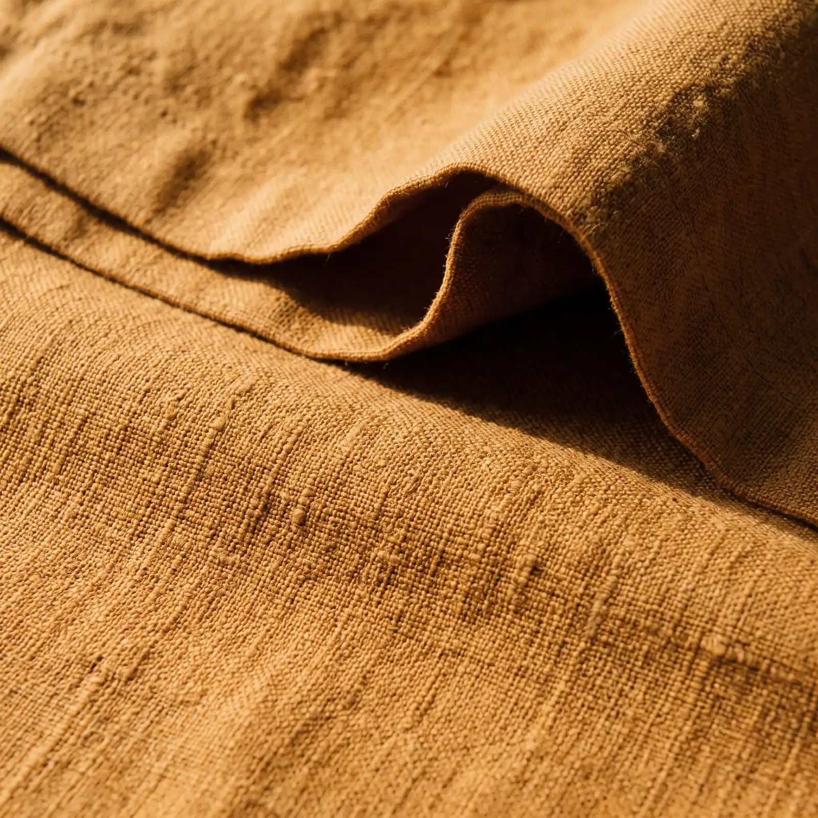 Surchemise oversize en lin épais — la matière