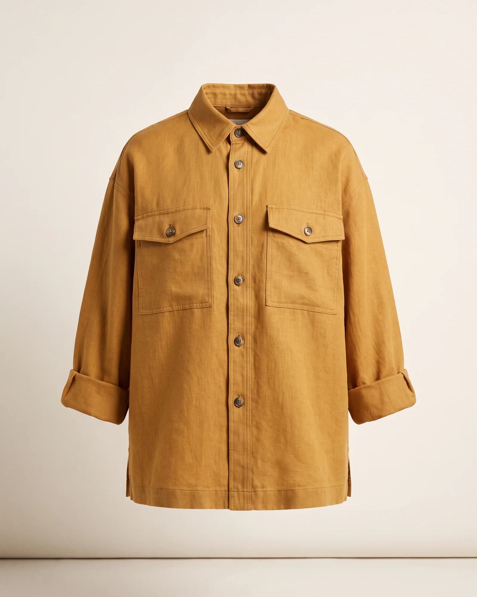 Surchemise oversize en lin épais