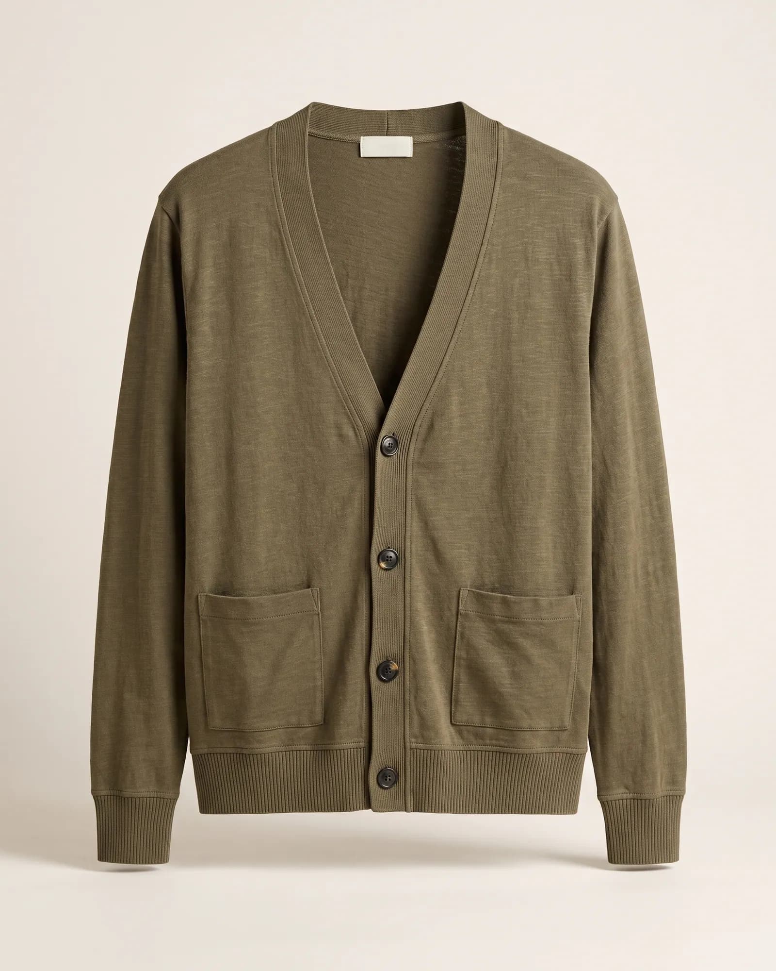 Cardigan en coton et lin