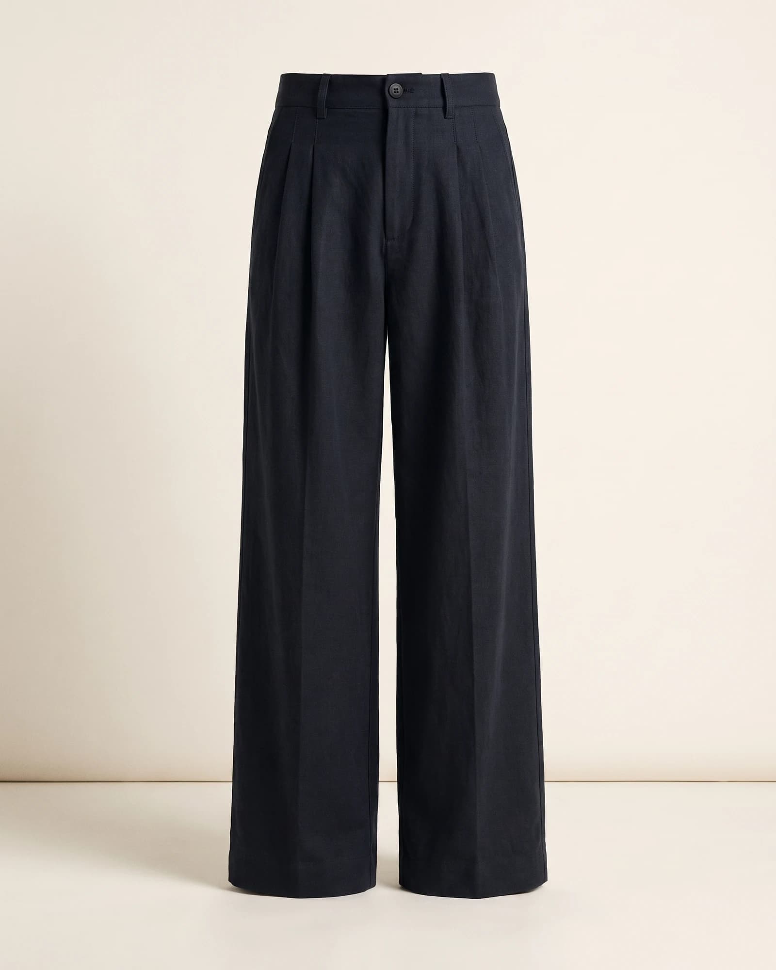 Pantalon large plissé
