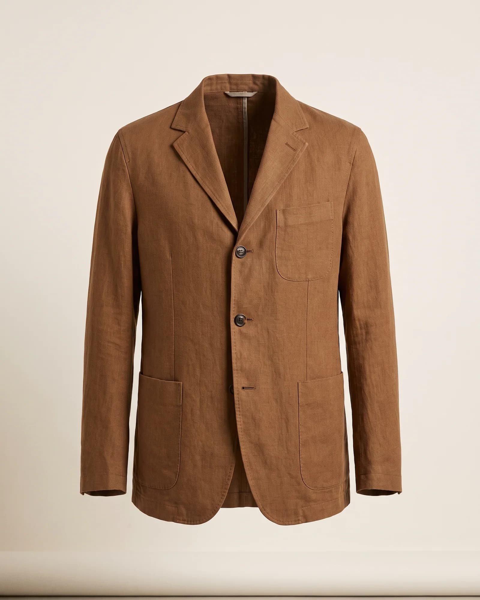 Veste déstructurée en lin et coton