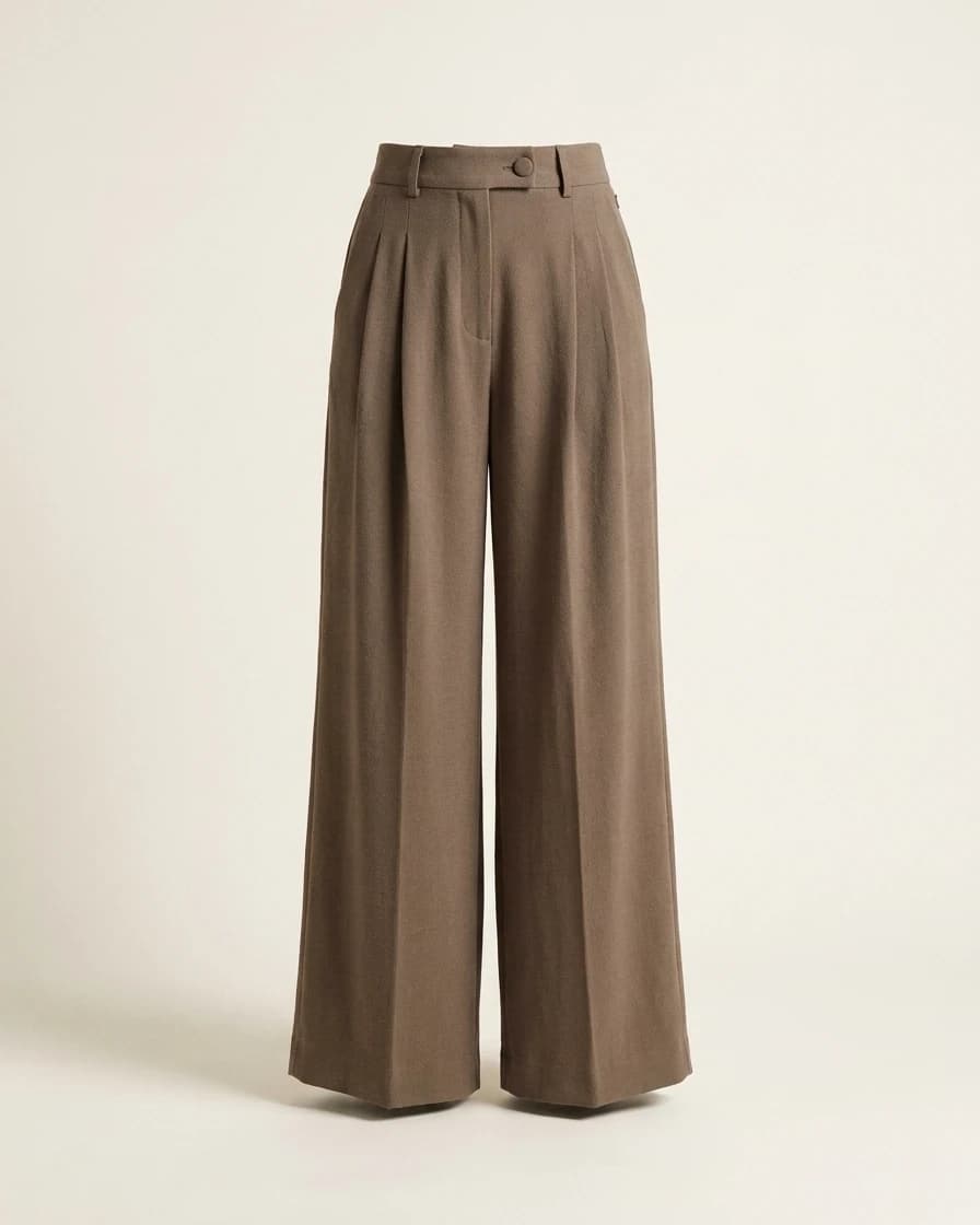 Pantalon palazzo à pinces