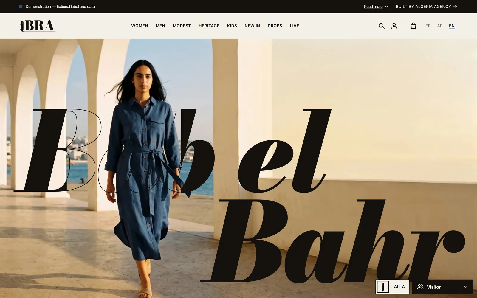 IBRA homepage with its campaign and headline.