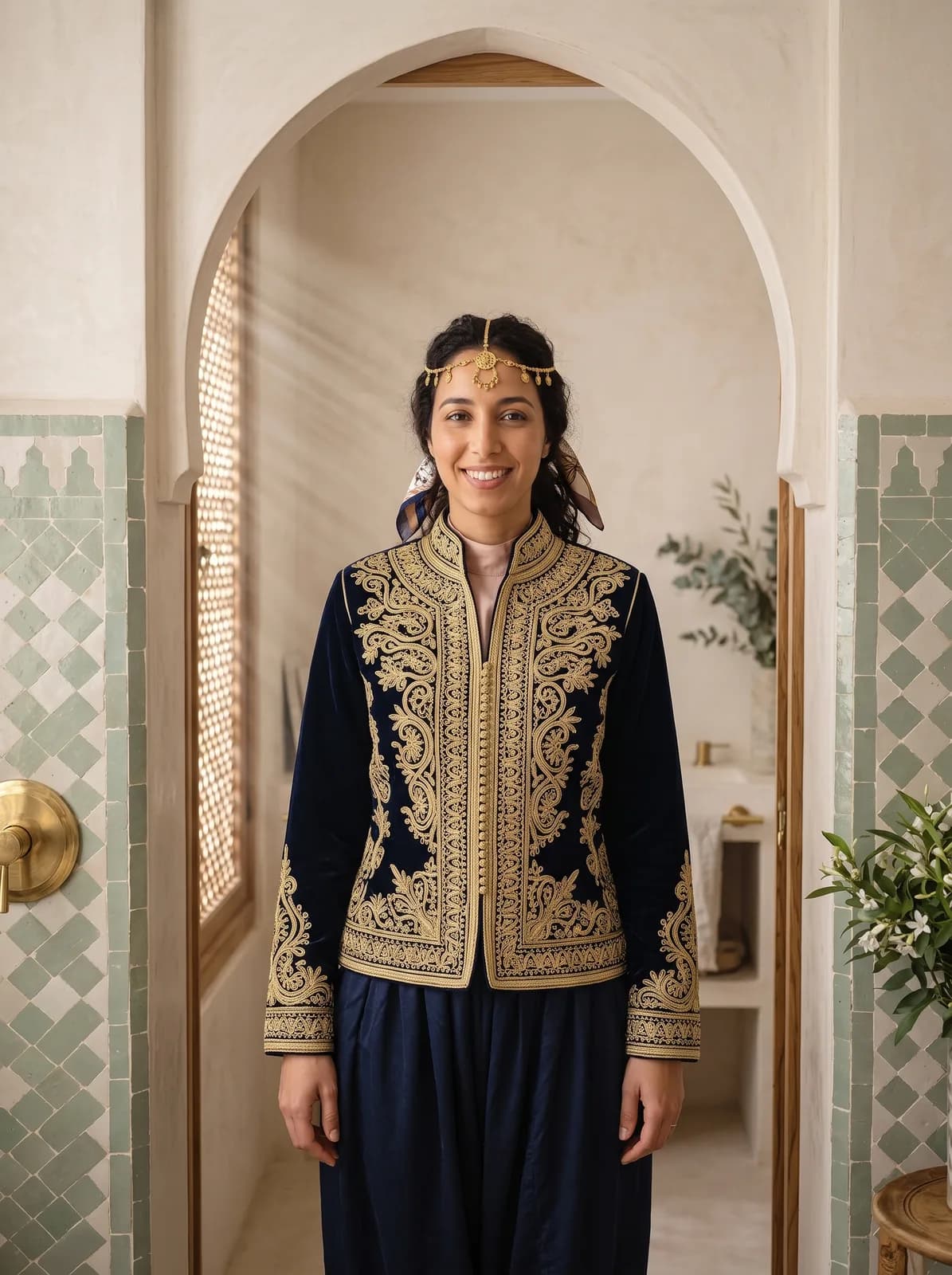 La mariée en karakou algérois brodé d’or