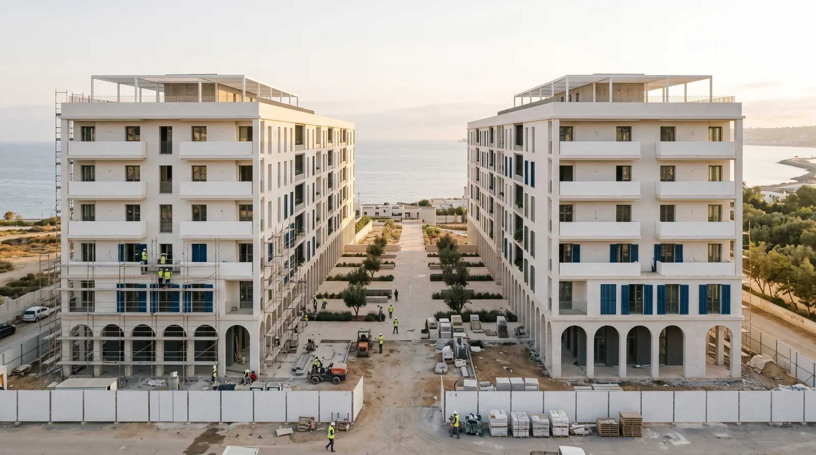 Le chantier à l’étape « Clos et couvert »