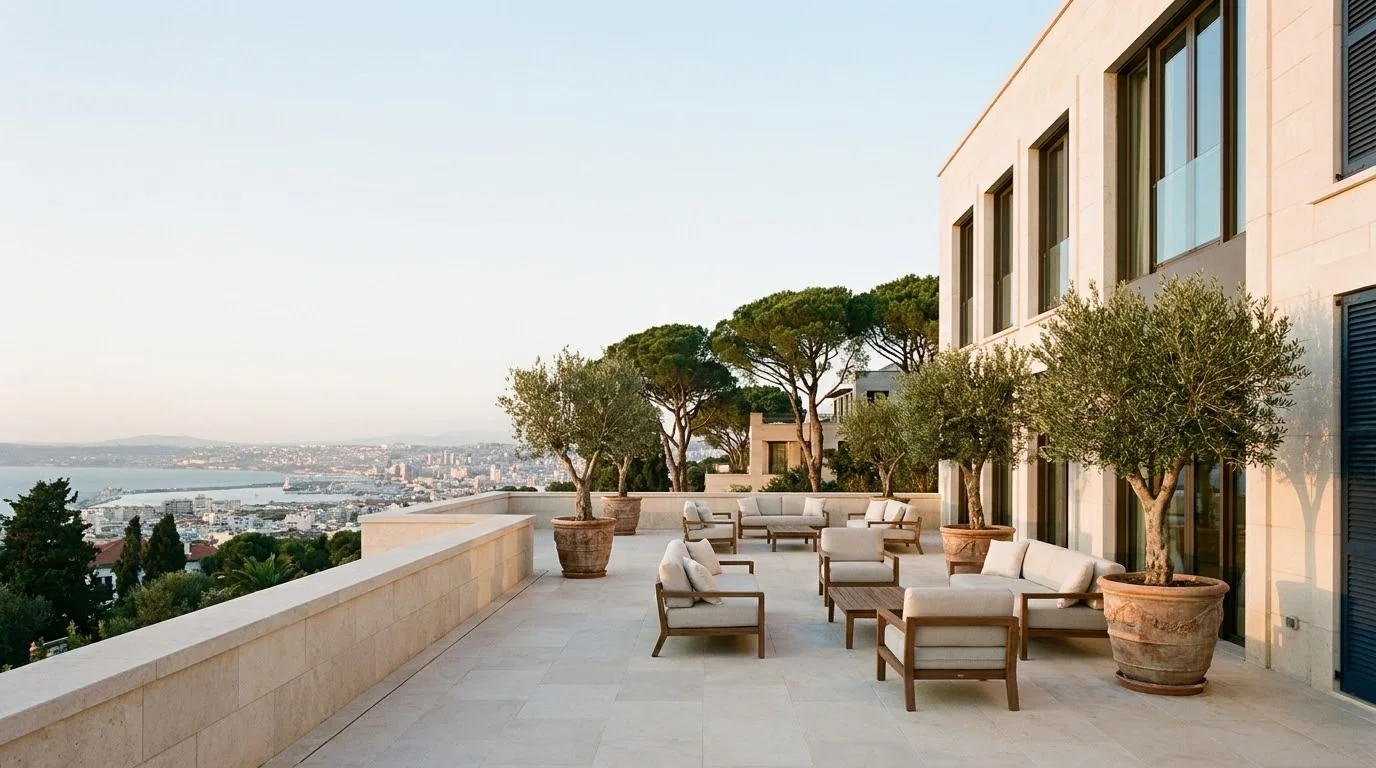 Terrasse — F5 de 165 m² à Hydra