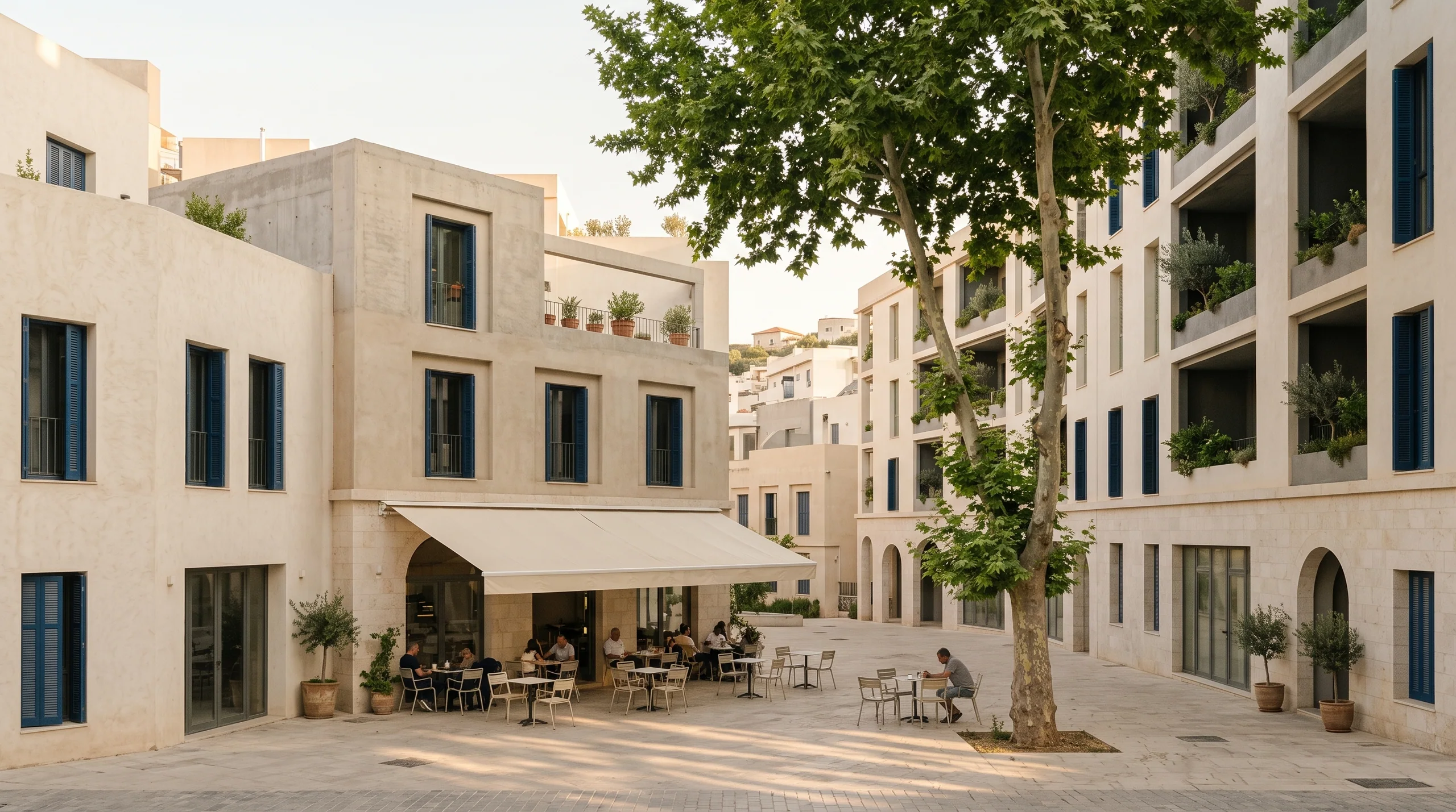 Les rues plantées des hauteurs
