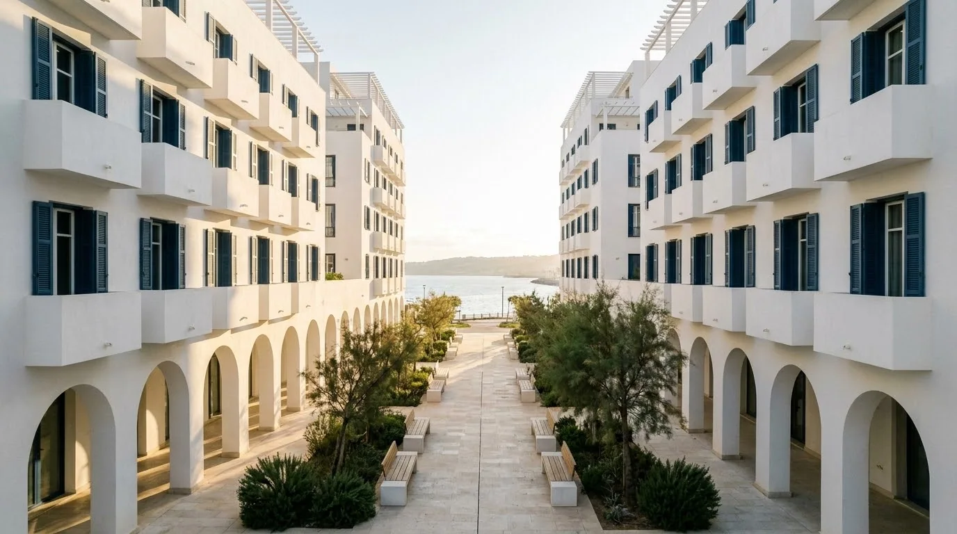 La cour intérieure — Résidence Ksar Bahri