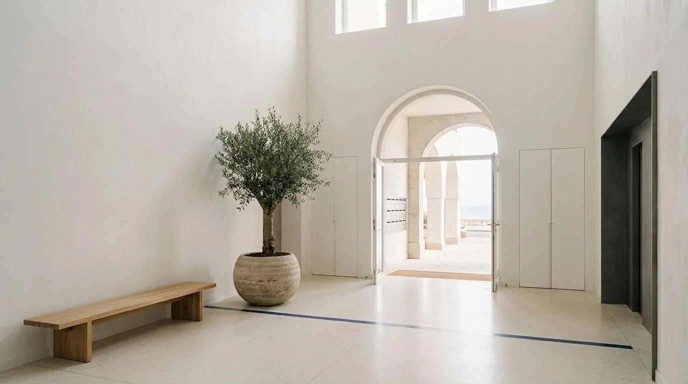 Le hall d’entrée — Résidence Ksar Bahri