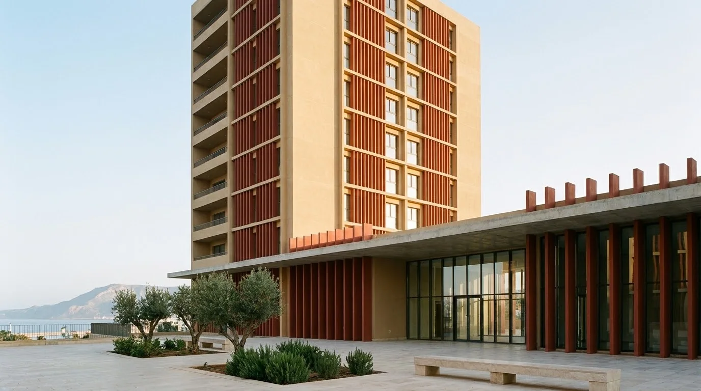 La cour intérieure — Résidence Marsa
