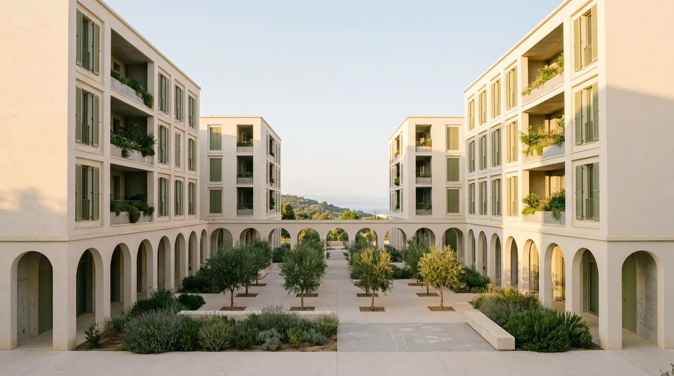 La cour intérieure — Résidence Tala