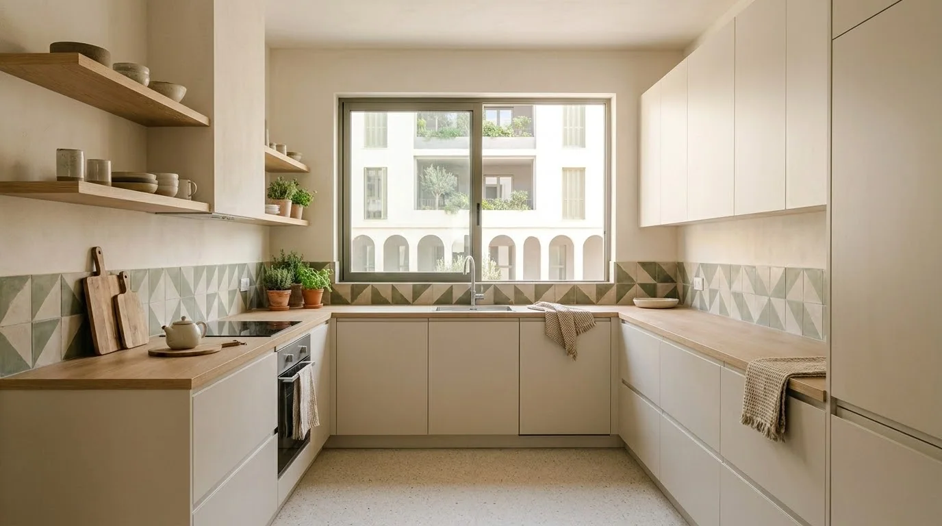 La cuisine de l’appartement témoin — Résidence Tala